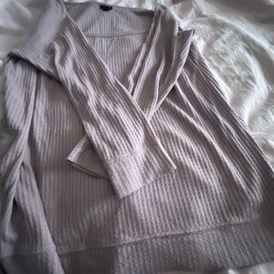 Torrid lavender colored light long sleeve shirt